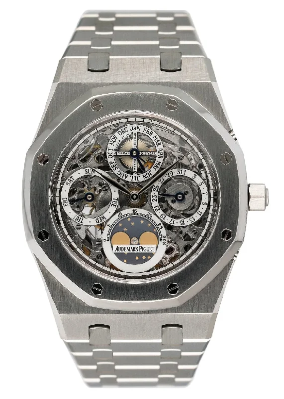 Audemars Piguet Royal Oak 25829ST Perpetual Calendar Mens Watch Box Papers