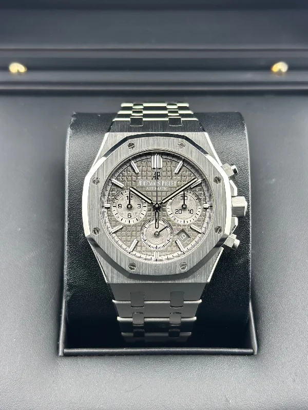 Audemars Piguet Stainless Steel Royal Oak Chronograph 38mm Gray Steel Stainless Steel 26315ST