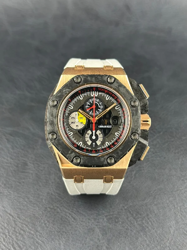 Audemars Piguet Rose Gold Royal Oak Offshore 44mm Black Carbon Rubber 26290R0.00.A001VE.01 Grand Prix