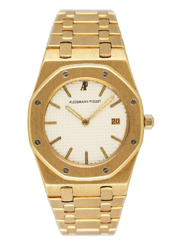 Audemars Piguet Royal Oak Cream Dial 18K Yellow Gold Ladies Watch