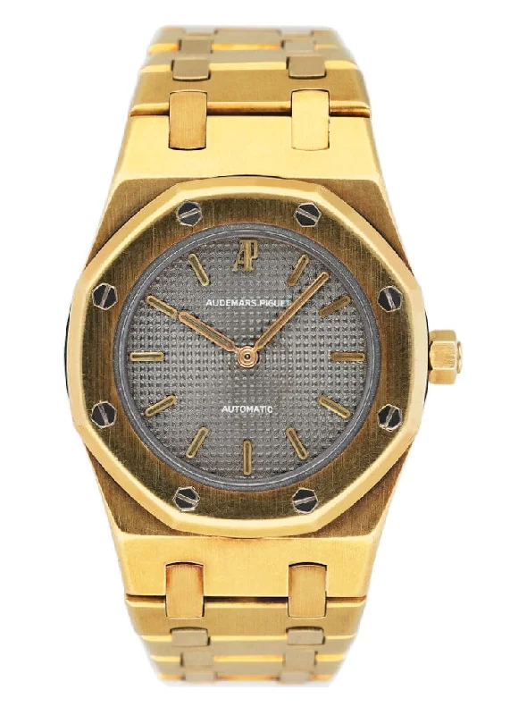 Audemars Piguet Royal Oak Gray Dial 18K Yellow Gold Ladies Watch