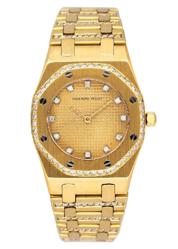 Audemars Piguet Royal Oak Diamond 18K Yellow Gold Ladies Watch