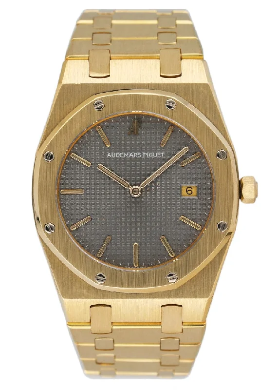 Audemars Piguet Royal Oak 56175BA Gray Dial 18K Yellow Gold Ladies Watch