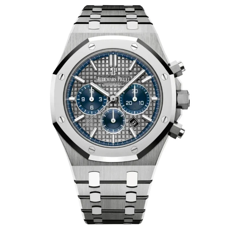 Audemars Piguet Royal Oak Chronograph 41mm Slate Grey Dial Titanium Platinum Limited Edition Watch 26331IP.OO.1220IP.01 Box Papers