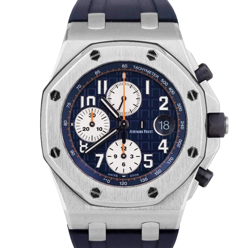 Audemars Piguet Royal Oak Offshore Blue Orange Stainless Steel 42mm 26470ST