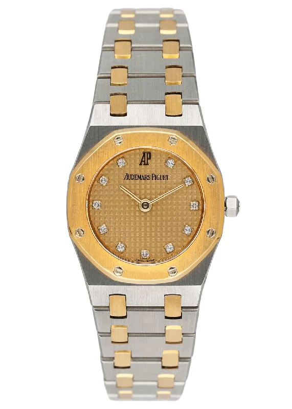 Audemars Piguet Royal Diamond Champagne Dial Two-Tone Ladies Watch