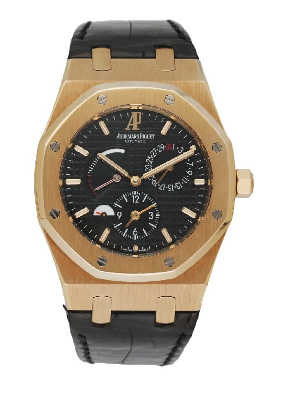 Audemars Piguet Royal Oak Dual Time 26120OR 18K Rose Gold Men's Watch W/Box & Papers