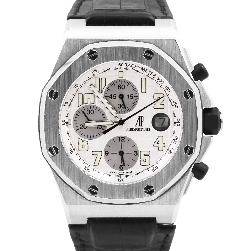 Audemars Piguet Royal Oak Offshore SILVER Stainless Steel 42mm 25770ST Watch