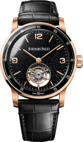 Audemars Piguet Code 11.59 41mm Flying Tourbillon Rose Gold Black Aventurine Dial - 26396OR.OO.D002CR.02