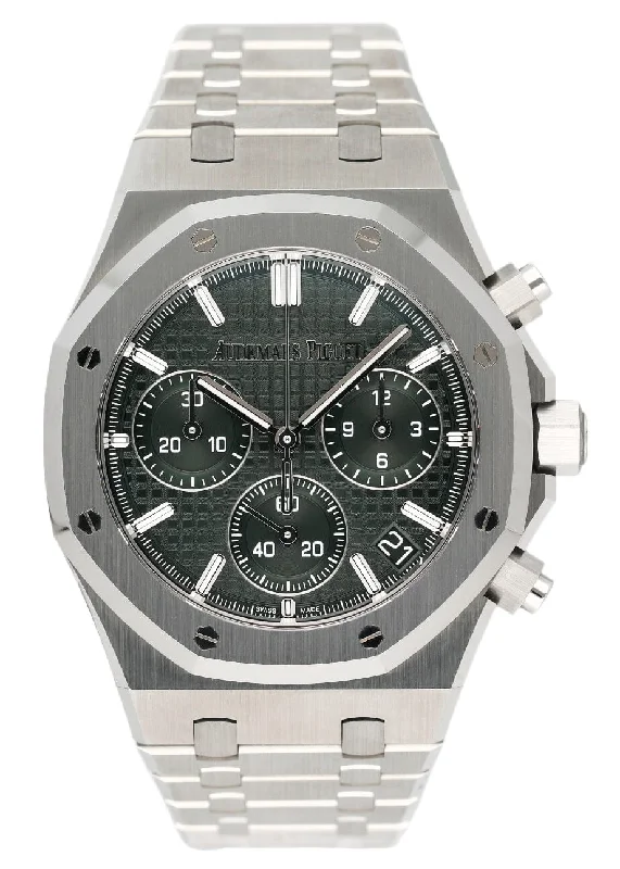 Audemars Piguet Royal Oak 26240ST Green Dial 50th Anniversary Box Papers