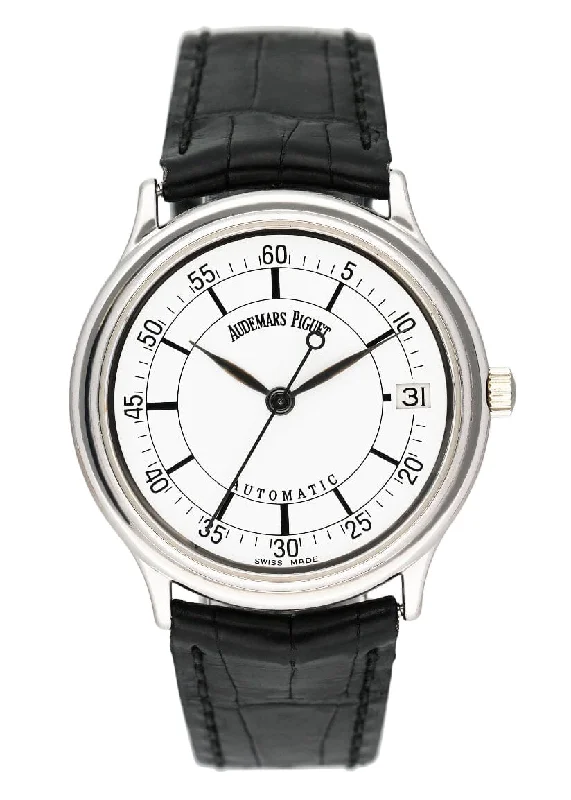 Audemars Piguet 14848BC White Dial 18K White Gold Mens Watch