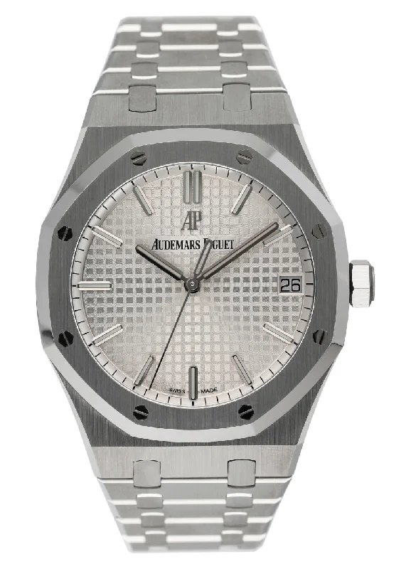 Audemars Piguet Royal Oak 15500ST Silver Dial Mens Watch Box Papers