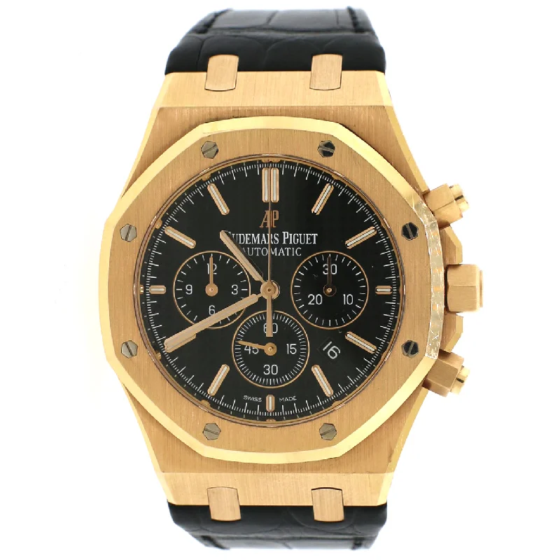 Audemars Piguet Royal Oak 41mm Chronograph Rose Gold/Black Dial/Box&Papers/26320OR.OO.D002CR.01